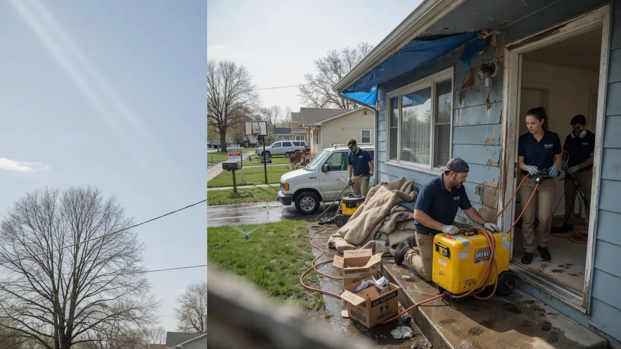 Basement Flood Cleanup in Baxter Springs, KS near me